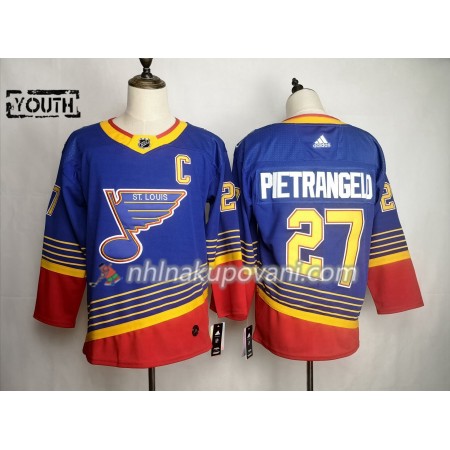 St. Louis Blues Dresy Alex Pietrangelo 27 Adidas 90s Heritage Authentic - Dětské St. Louis Blues Dresy Alex Pietrangelo 27 Adidas 90s Heritage Authentic - Dětské